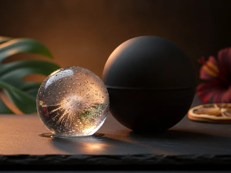 Molde de silicón para hielo esfera de 6 cm de Maia Botánicas.
